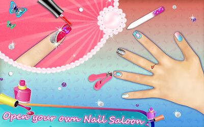 Скачать взломанную Маникюрный салон nail art - игры для девочек [Мод меню] MOD apk на Андроид