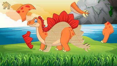 Скачать взломанную Динозавры - пазлы для детей [Мод меню] MOD apk на Андроид