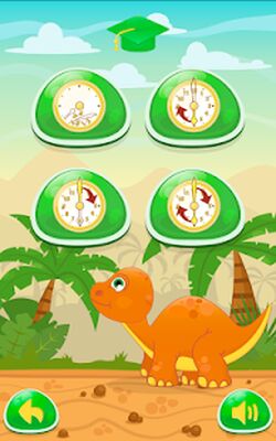 Скачать взломанную DinoTime: Обучение времени по часам для детей [Бесплатные покупки] MOD apk на Андроид