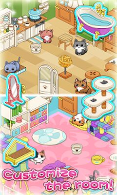 Скачать взломанную Cat Room - Cute Cat Games [Много денег] MOD apk на Андроид