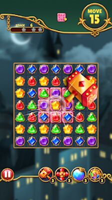 Скачать взломанную Jewels Mystery: Match 3 Puzzle [Бесплатные покупки] MOD apk на Андроид