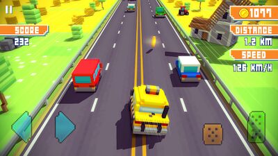 Скачать взломанную Blocky Highway: Traffic Racing [Бесплатные покупки] MOD apk на Андроид
