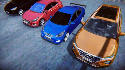 Скачать взломанную Hyundai Cars Simulator 2021 - Solaris Racing [Много денег] MOD apk на Андроид