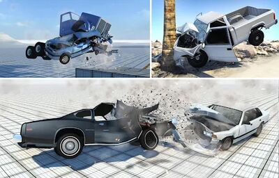 Скачать взломанную Car Crash Damage Engine Wreck Challenge 2018 [Много денег] MOD apk на Андроид