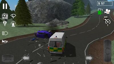 Скачать взломанную Emergency Ambulance Simulator [Много денег] MOD apk на Андроид