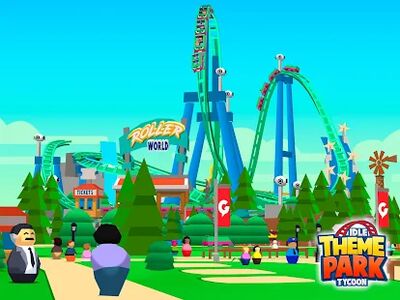 Скачать взломанную Idle Theme Park - Tycoon Game [Много монет] MOD apk на Андроид