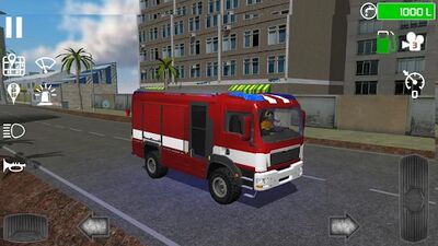 Скачать взломанную Fire Engine Simulator [Мод меню] MOD apk на Андроид