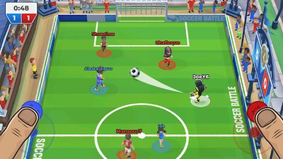 Скачать взломанную Футбольная битва (Soccer Battle) [Много денег] MOD apk на Андроид