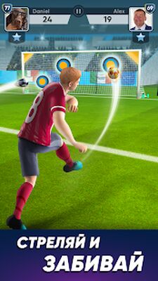 Скачать взломанную FOOTBALL Kicks - Stars Strike & Футбол Kick Game [Мод меню] MOD apk на Андроид