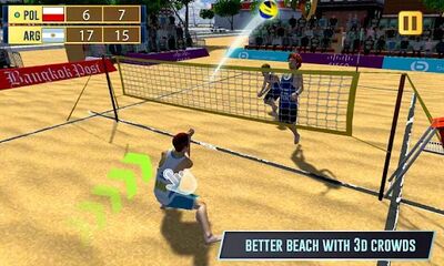 Скачать взломанную Beach Volleyball Champions 3D [Много монет] MOD apk на Андроид