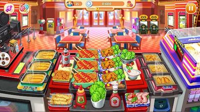 Скачать взломанную Crazy Diner: Cooking Game [Много монет] MOD apk на Андроид