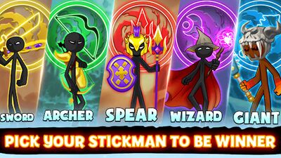 Скачать взломанную Stickman Battle 2021: Stick Fight War [Много денег] MOD apk на Андроид