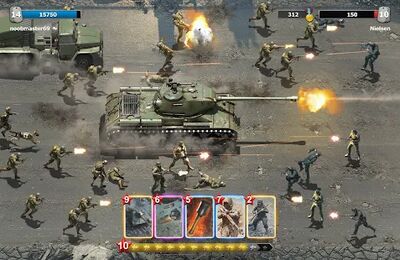 Скачать взломанную Heroes of War: WW2 Idle RPG [Много денег] MOD apk на Андроид