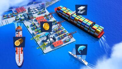 Скачать взломанную Sea Port: Manage Ship Tycoon [Много денег] MOD apk на Андроид