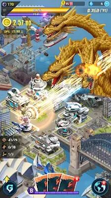 Скачать взломанную Godzilla Defense Force [Много монет] MOD apk на Андроид