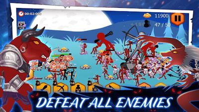 Скачать взломанную Stickman Battle 2: Empires War [Бесплатные покупки] MOD apk на Андроид