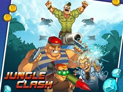 Скачать взломанную Jungle Clash [Много монет] MOD apk на Андроид