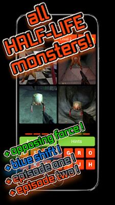 Скачать взломанную Half-Life monsters - 2020 quiz [Много монет] MOD apk на Андроид