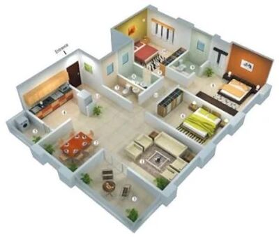 Скачать Проекты 3D-плана дома [Premium] RUS apk на Андроид