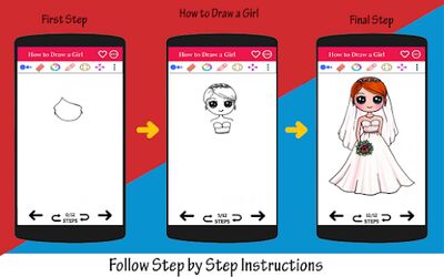 Скачать How to Draw Girl Step by Step [Unlocked] RUS apk на Андроид