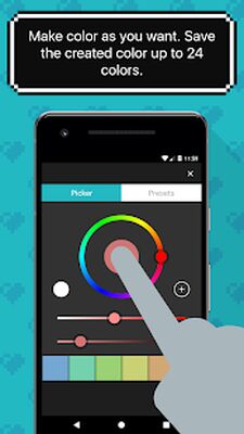 Скачать 8bit маляр - Pixel Art приложение для рисования [Полная версия] RU apk на Андроид