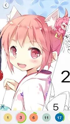 Скачать Anime Paint - Color By Number [Без рекламы] RU apk на Андроид