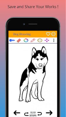 Скачать Как нарисовать собаку поэтапно [Premium] RU apk на Андроид