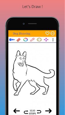 Скачать Как нарисовать собаку поэтапно [Premium] RU apk на Андроид