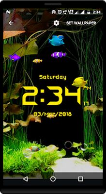 Скачать Aquarium live wallpaper with digital clock [Premium] RUS apk на Андроид