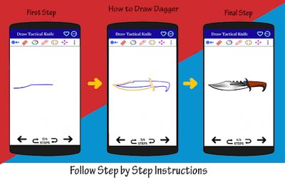 Скачать Как рисовать кинжал шаг за шагом [Premium] RU apk на Андроид