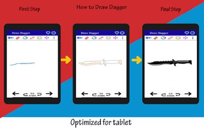 Скачать Как рисовать кинжал шаг за шагом [Premium] RU apk на Андроид