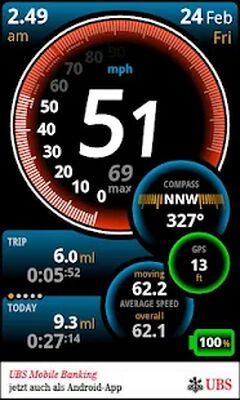 Скачать Ulysse Speedometer [Полная версия] RU apk на Андроид