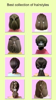 Скачать Hairstyles for short hair Girls [Полная версия] RUS apk на Андроид