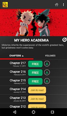 Скачать Shonen Jump Manga & Comics [Без рекламы] RU apk на Андроид