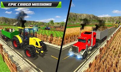 Скачать Virtual Farmer Tractor: Modern Farm Animals Game [Unlocked] RUS apk на Андроид