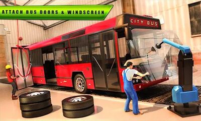 Скачать City Bus Builder Автосервис 3D Bus Mechanic Games [Unlocked] RUS apk на Андроид