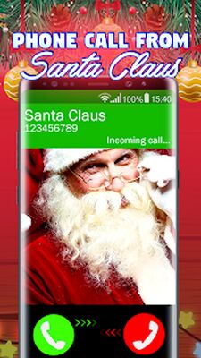 Скачать Ответ на звонок от Деда Мороза (розыгрыш) [Без рекламы] RUS apk на Андроид