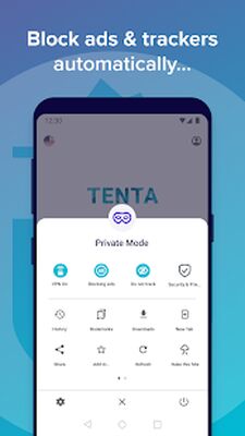 Скачать Tenta Private VPN Browser + Ad Blocker (Beta) [Premium] RUS apk на Андроид