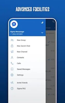 Скачать Sigma Messenger, A Super Fast Telegram [Полная версия] RUS apk на Андроид