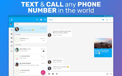 Скачать TextMe Up Calling & Texts [Unlocked] RUS apk на Андроид