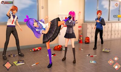 Скачать Виртуальне аниме Yandere Girls High School Life 3D [Полная версия] RUS apk на Андроид