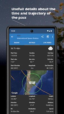 Скачать МКС Детектор: спутниковый трекер [Без рекламы] RUS apk на Андроид
