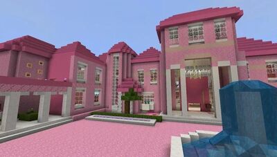 Скачать Розовый дом для девочек в Майнкрафт ПЕ [Unlocked] RUS apk на Андроид