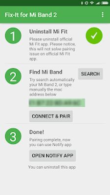 Скачать Fix-it for Mi Band 2 [Полная версия] RUS apk на Андроид