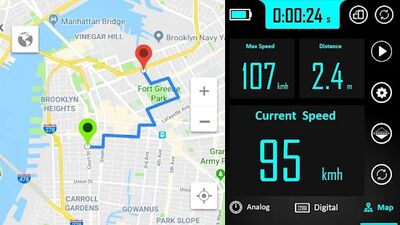 Скачать GPS спидометр : одометр [Unlocked] RU apk на Андроид