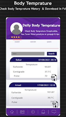 Скачать Body Temperature Thermometer For Fever Diary [Полная версия] RUS apk на Андроид