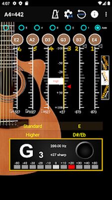 Скачать Тюнер для гитара - Guitar Tuner [Без рекламы] RU apk на Андроид