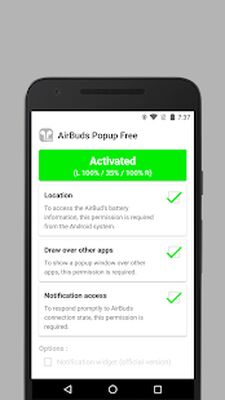 Скачать AirBuds Popup Free - airpod battery app [Premium] RU apk на Андроид
