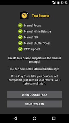 Скачать Manual Camera Compatibility [Unlocked] RUS apk на Андроид