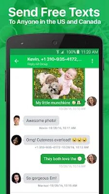 Скачать textPlus: Free Text & Calls [Полная версия] RUS apk на Андроид